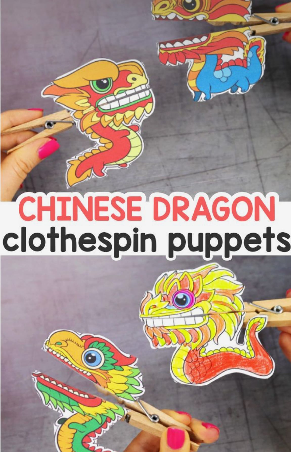 Dragon Clothes Pegs